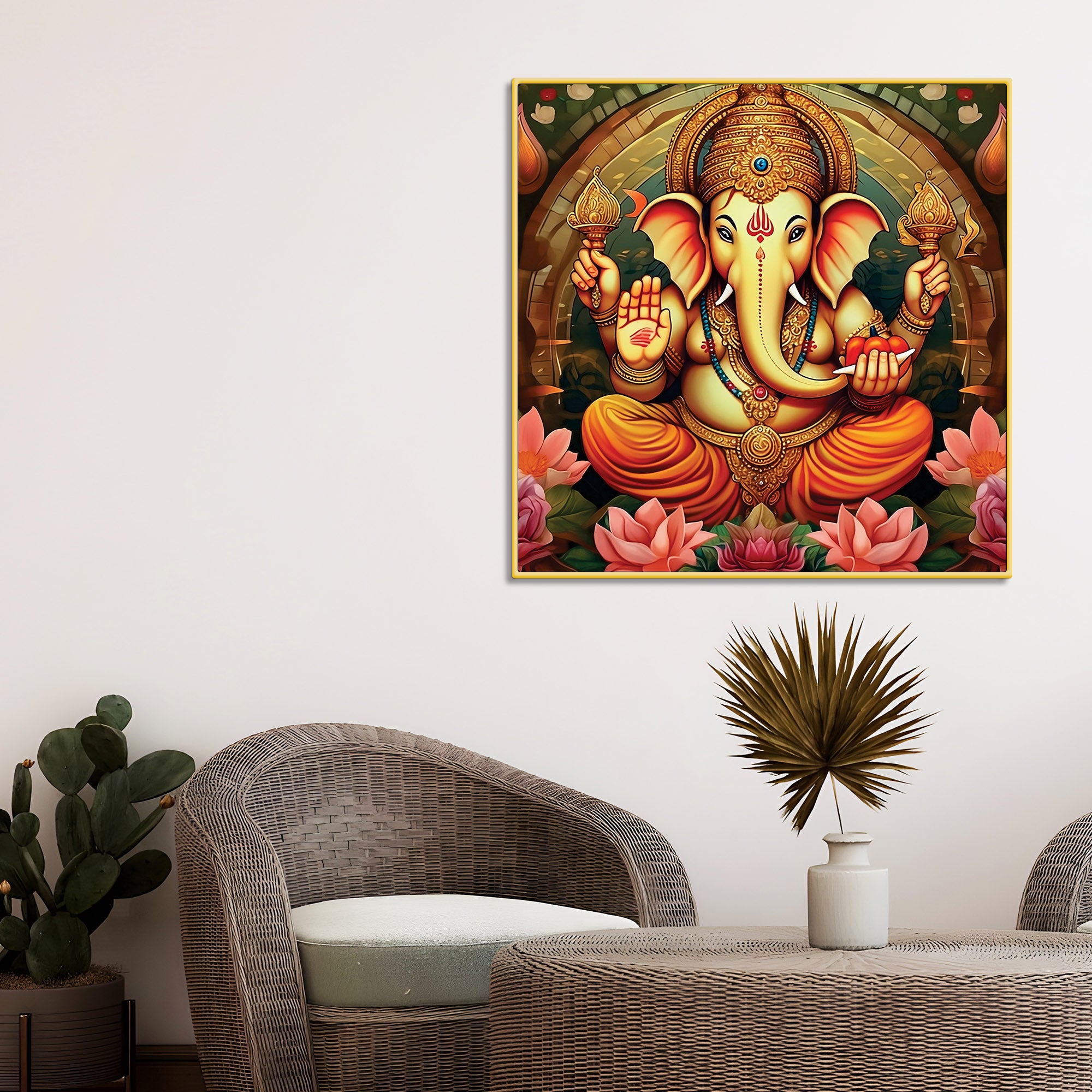 Artistic Ganpati Painting for Office Decor
