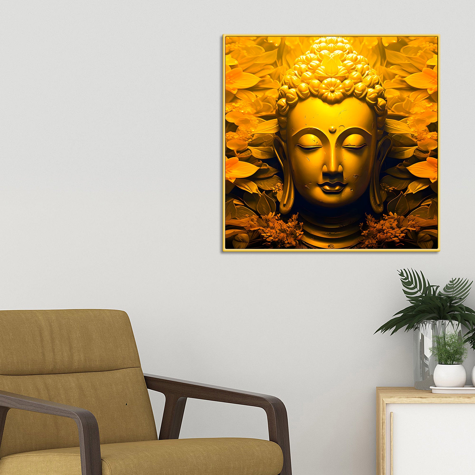 artistic-gautam-buddha-painting-wall-decor-for-home-office