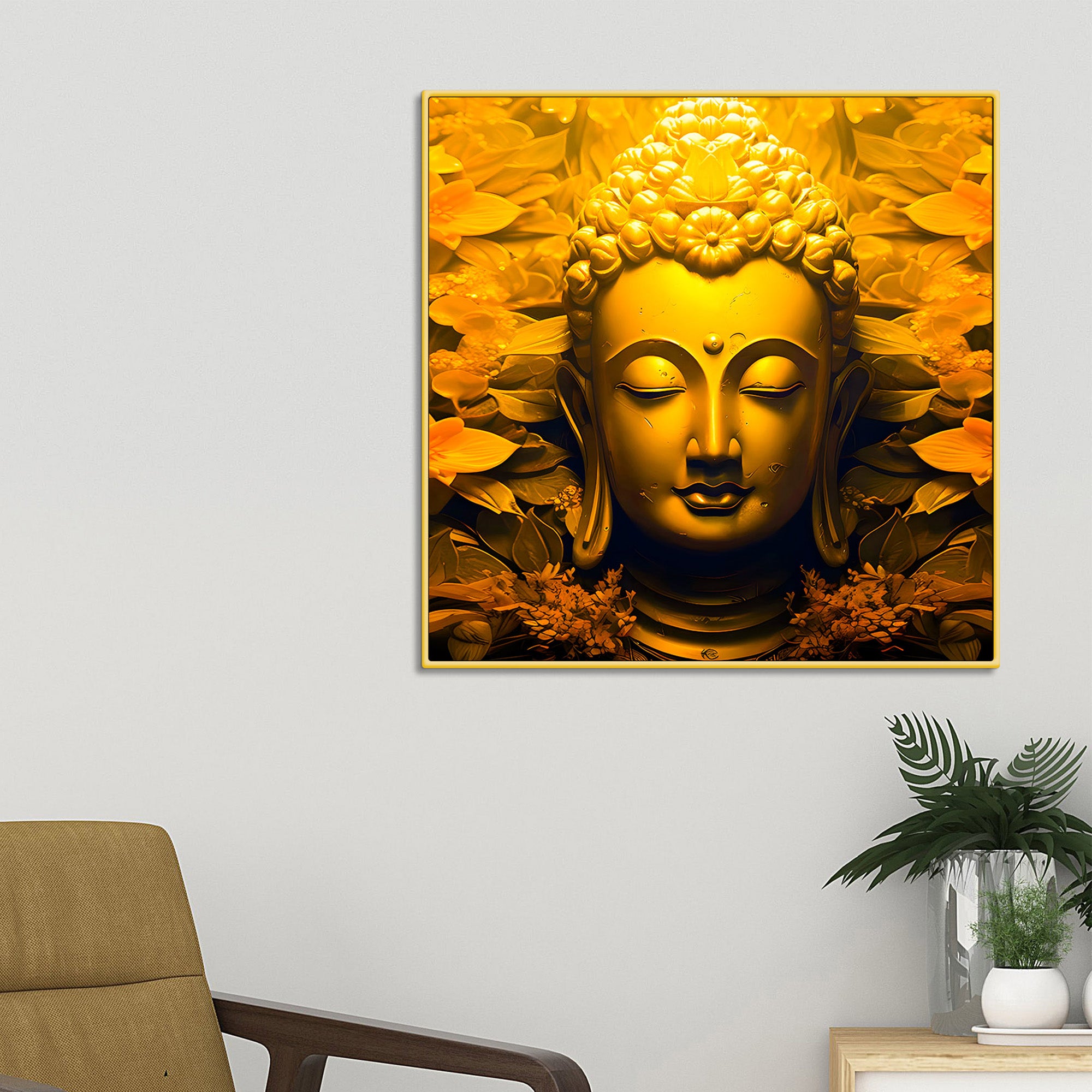 artistic-gautam-buddha-painting-wall-decor-for-home-office