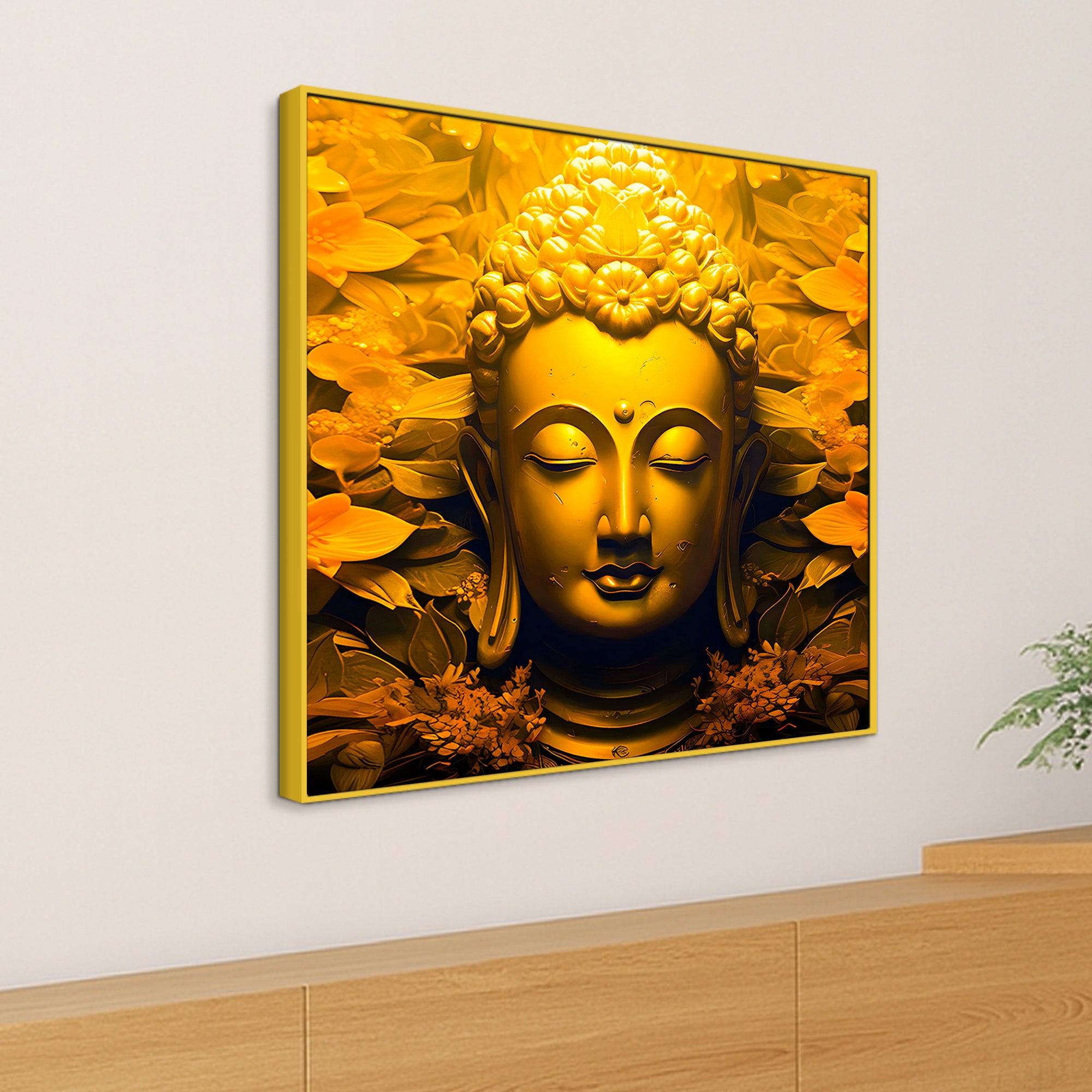 Artistic Gautam Buddha Painting Wall Decor for Home & Office