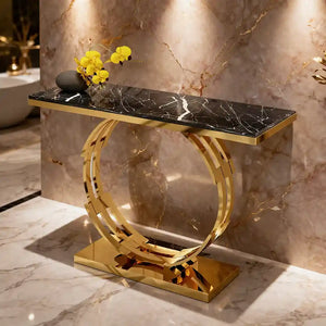 artistic-golden-ring-metal-base-console-table-with-glossy-marble-finish