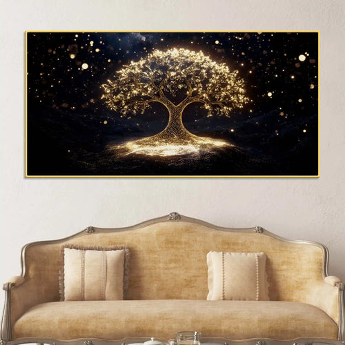 artistic-golden-tree-canvas-painting-for-interior-decor