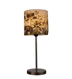 Artistic Jungle Shade Table Lamp with Silver Finish Base
