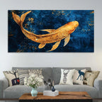 Artistic Koi Fish Canvas Wall Art Painting for Home & Office