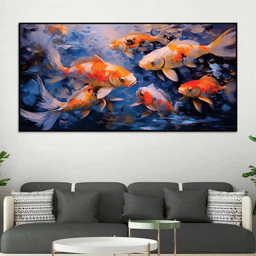 artistic-koi-fish-canvas-wall-painting-for-modern-decor