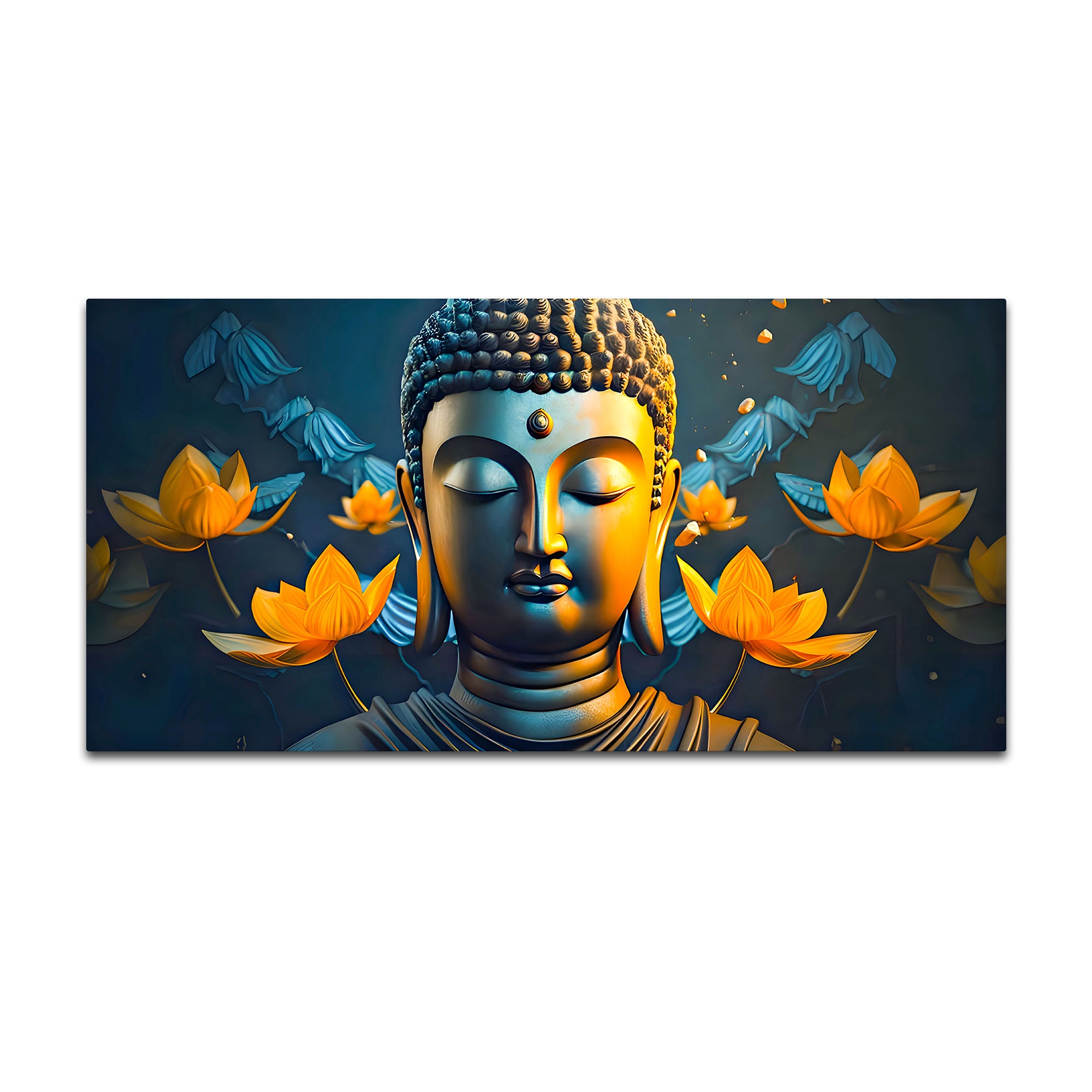 Artistic Lord Gautam Buddha Painting for Creative Wall Decoration