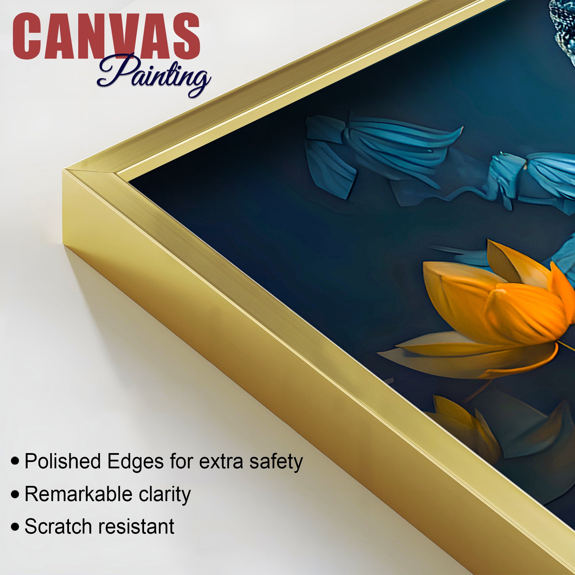 Artistic Lord Gautam Buddha Painting for Creative Wall Decoration