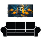 Artistic Lord Gautam Buddha Painting for Creative Wall Decoration