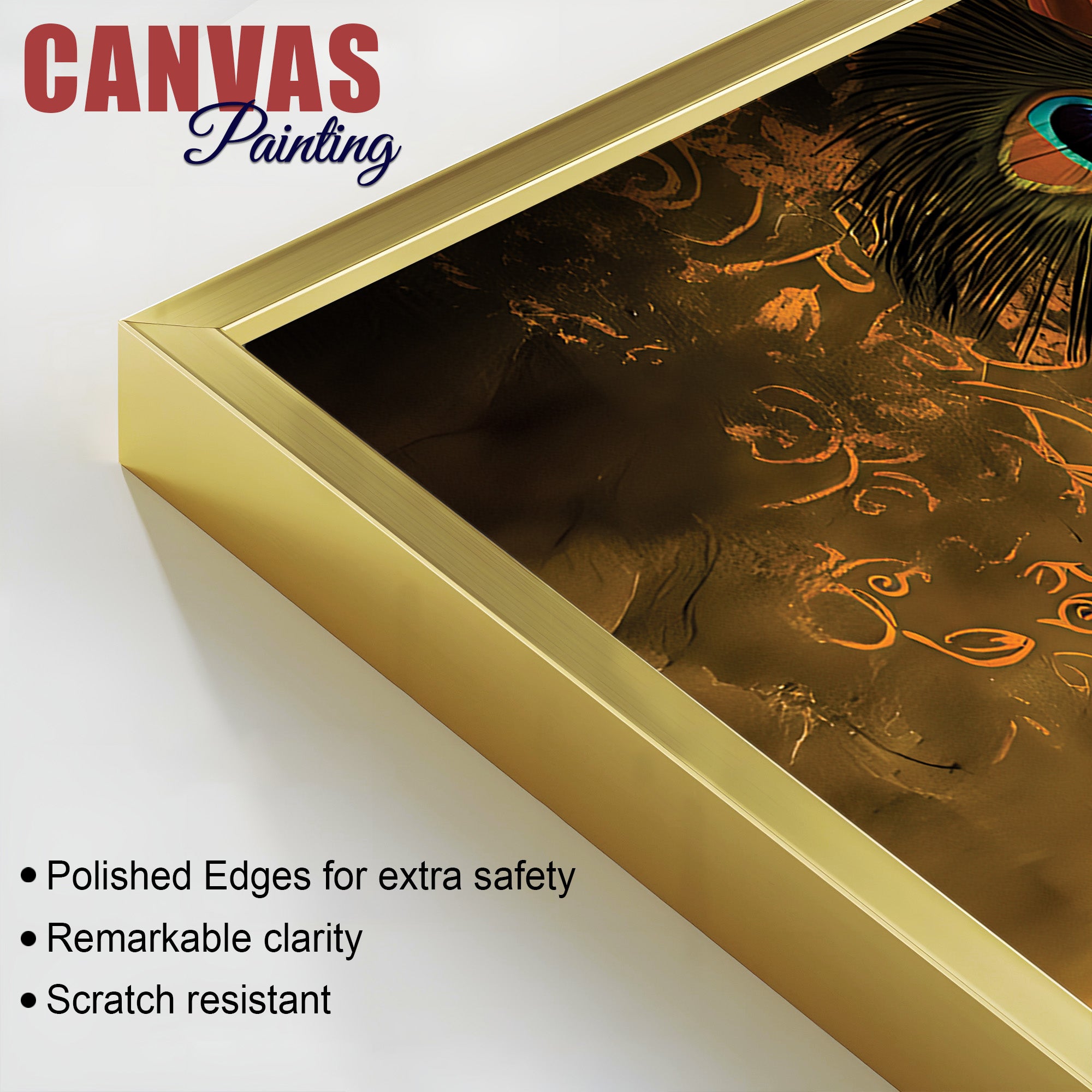 Artistic Lord Krishna Painting on Premium Canvas for Home