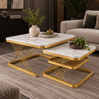 Artistic Luxury Coffee Table Set for Modern Living Room Décor