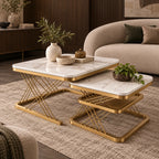 Artistic Luxury Coffee Table Set for Modern Living Room Décor