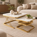 Artistic Luxury Coffee Table Set for Modern Living Room Décor