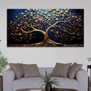 Artistic Modern Tree of Life Canvas Painting for Living Room