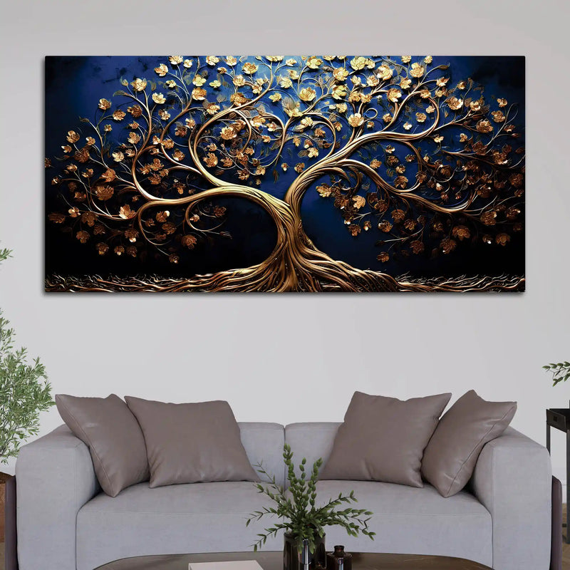 Artistic Modern Tree of Life Canvas Painting for Living Room