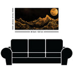 Artistic Moonlight Mountain Canvas Painting