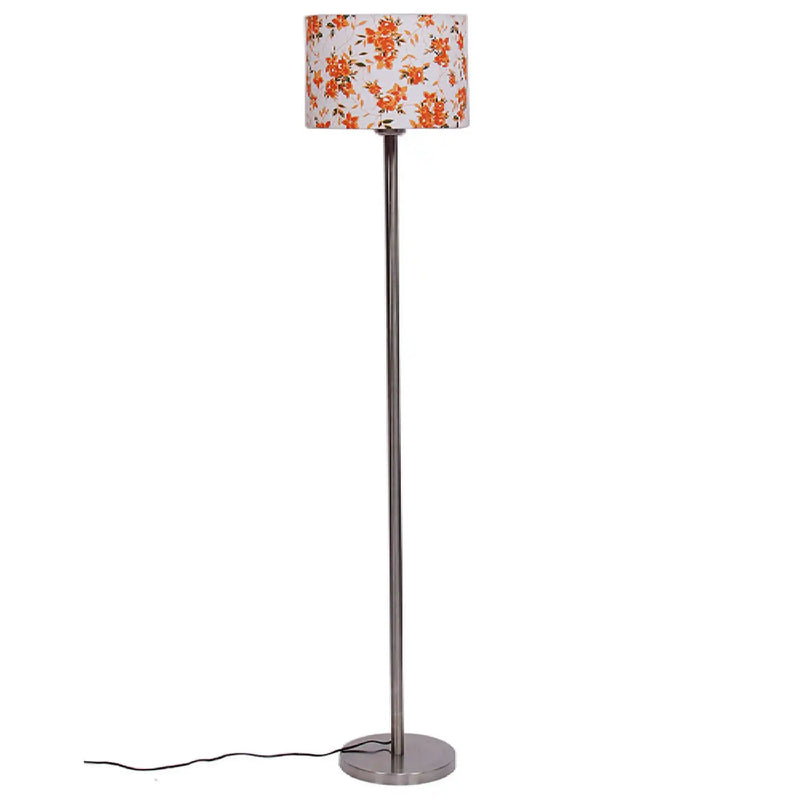 Artistic Multi Color Drum Shaped Designer Steel Floor Lamp