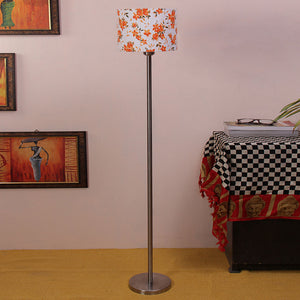 Artistic Multi Color Drum Shaped Designer Steel Floor Lamp