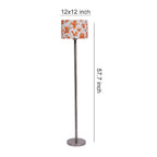 Artistic Multi Color Drum Shaped Designer Steel Floor Lamp