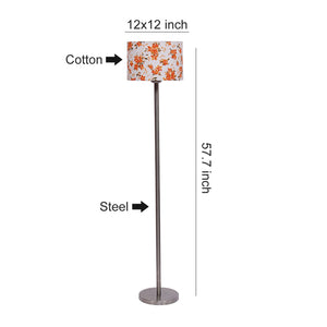 Artistic Multi Color Drum Shaped Designer Steel Floor Lamp