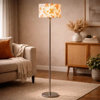 Artistic Multi Color Drum Shaped Designer Steel Floor Lamp