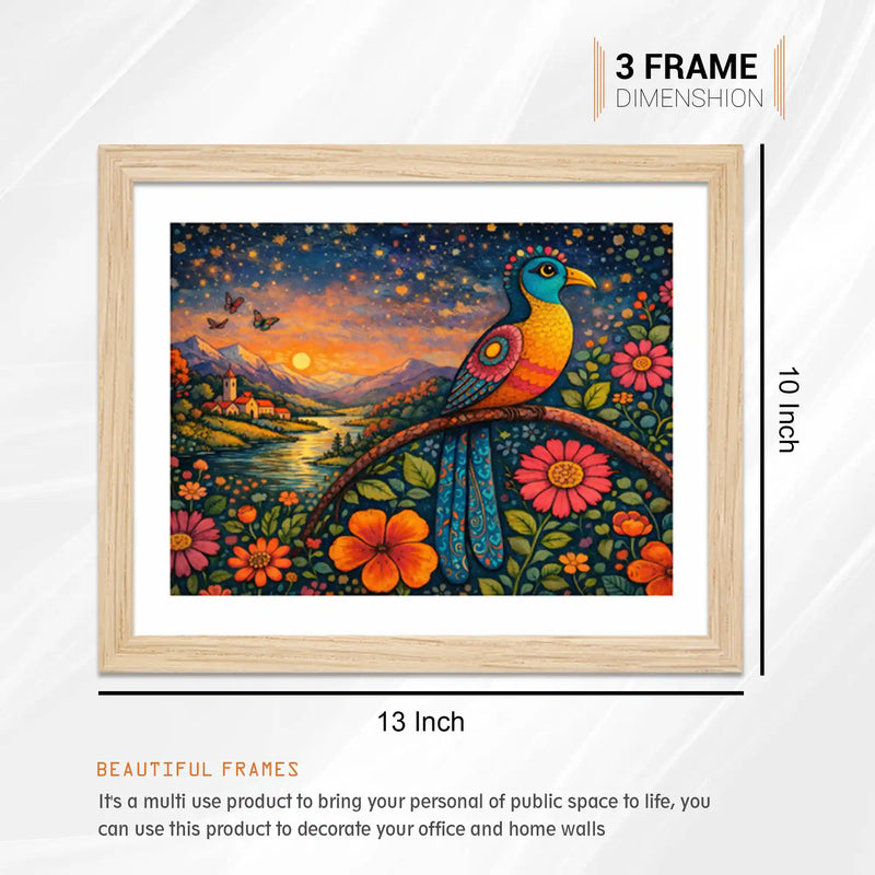 Artistic Nature Inspired Wall Art Frame Set of 6