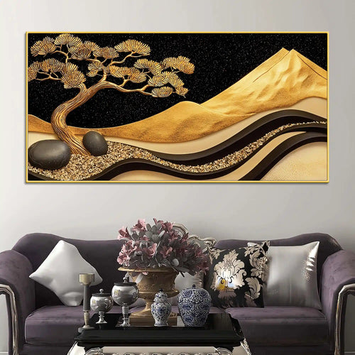 Artistic Nature Theme Abstract Canvas Wall Painting for Décor