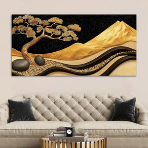 Artistic Nature Theme Abstract Canvas Wall Painting for Décor