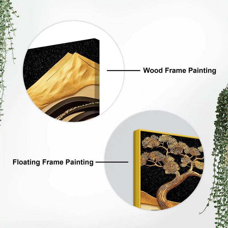 Artistic Nature Theme Abstract Canvas Wall Painting for Décor