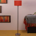 artistic-orange-color-drum-shaped-designer-steel-floor-lamp