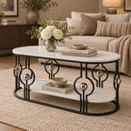 Artistic Oval Center Table for Living Room, Office Lounge and Reception Space