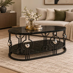Artistic Oval Center Table for Living Room, Office Lounge and Reception Space