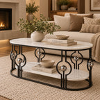 Artistic Oval Center Table for Living Room, Office Lounge and Reception Space