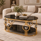 Artistic Oval Center Table for Living Room, Office Lounge and Reception Space