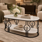 Artistic Oval Center Table for Living Room, Office Lounge and Reception Space