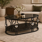 Artistic Oval Center Table for Living Room, Office Lounge and Reception Space