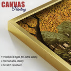 Artistic Rainy Day Forest Canvas Painting for Nature Wall Décor