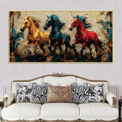 artistic-running-horses-canvas-wall-art-abstract-painting-for-modern-decor