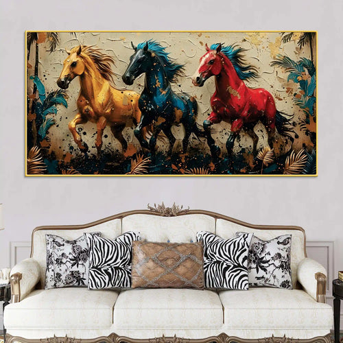 artistic-running-horses-canvas-wall-art-abstract-painting-for-modern-decor