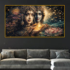 Artistic Spiritual Goddess Crystal Glass Wall Painting