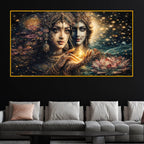Artistic Spiritual Goddess Crystal Glass Wall Painting