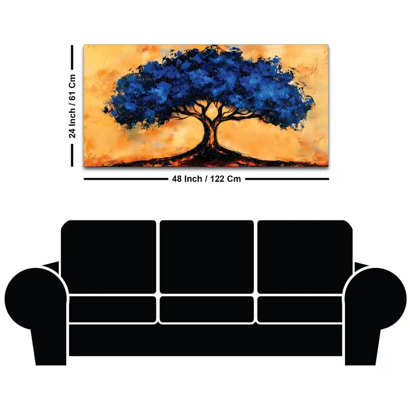 Artistic Tree Canvas Wall Art Painting for Home Decor