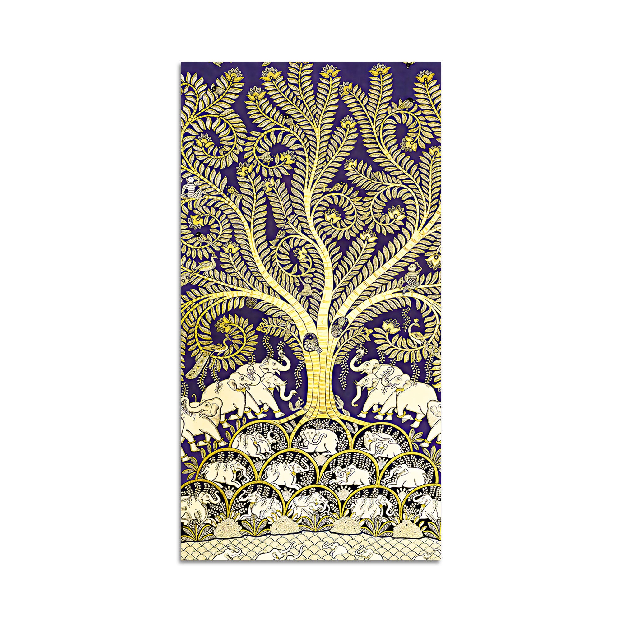 Artistic Tree of Life Canvas Painting | Luxury Indian Wall Art