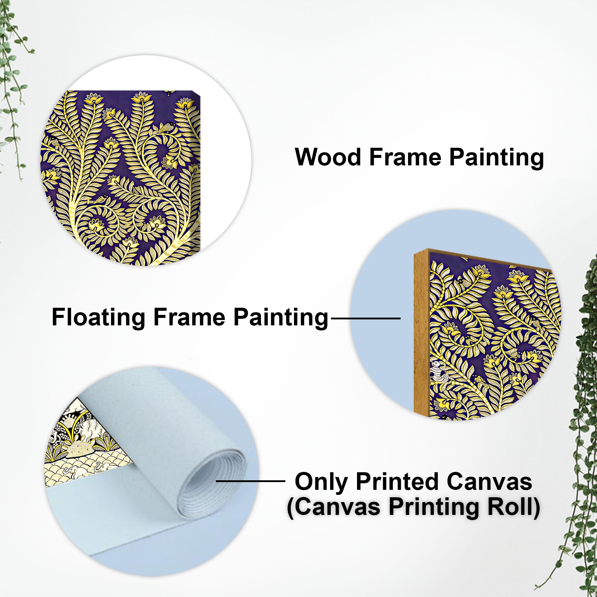 Artistic Tree of Life Canvas Painting | Luxury Indian Wall Art