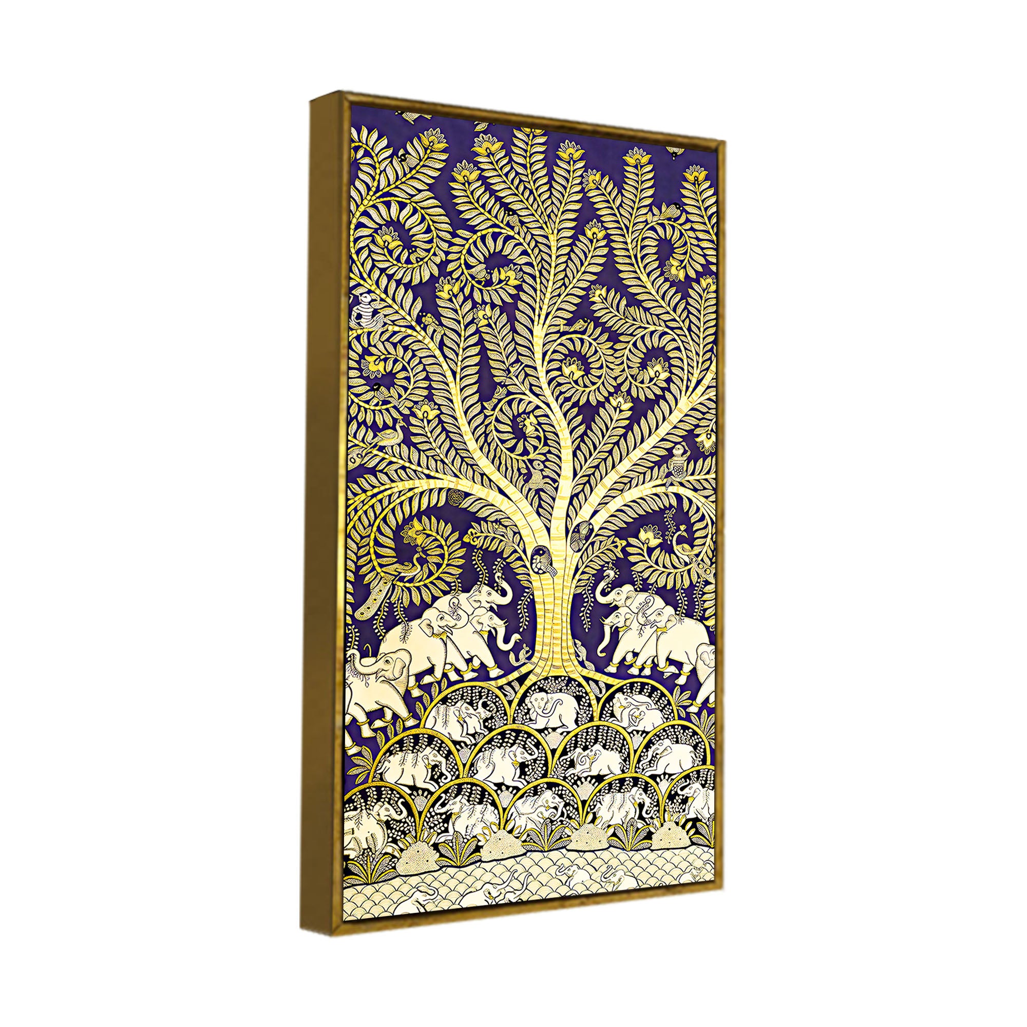 Artistic Tree of Life Canvas Painting | Luxury Indian Wall Art