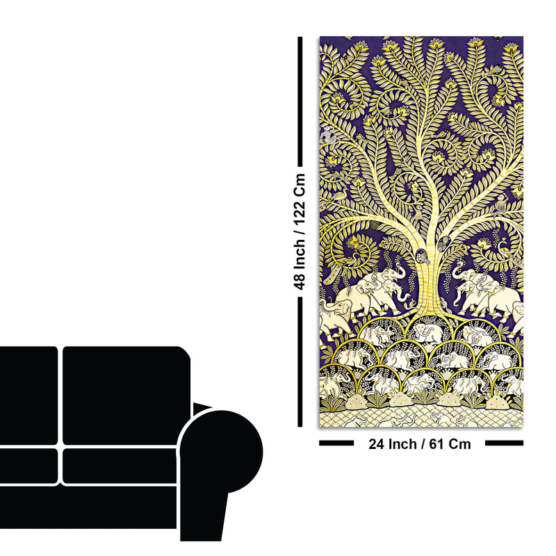 Artistic Tree of Life Canvas Painting | Luxury Indian Wall Art