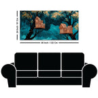 Artistic Treehouse Abstract Canvas Painting