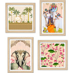 Artistic Wall Art Frame Set of 4 for Home Decoration