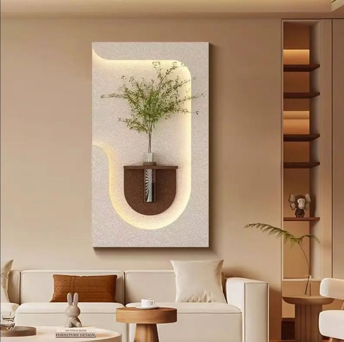 Artistic Wall Decor Decorative LED Light Wall Panel for Office & Home Space