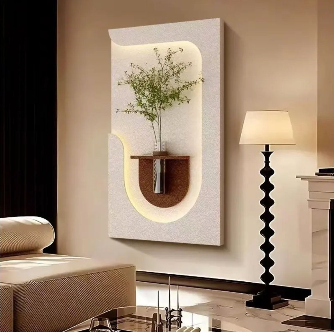 Artistic Wall Decor Decorative LED Light Wall Panel for Office & Home Space