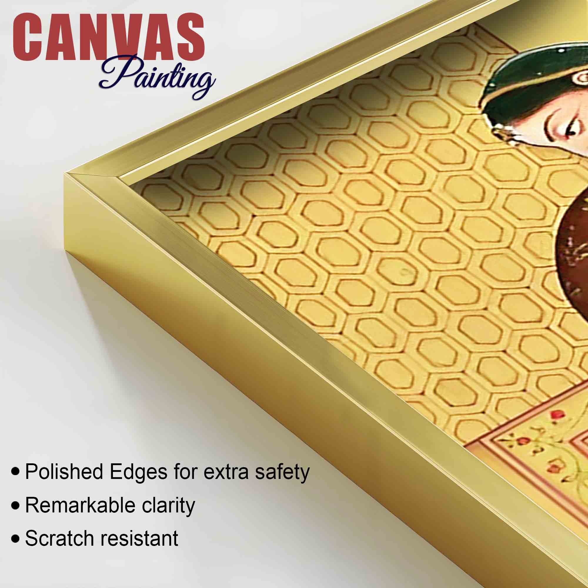 Artistic Woman Painting on Canvas | Cultural Décor